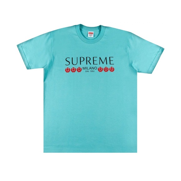 Supreme Milano Tee Light Teal - Picture 1 of 9